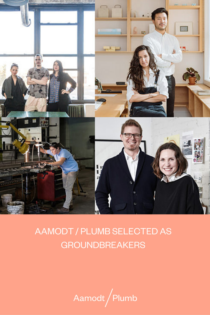 Aamodt/Plumb Aamodt / Plumb Selected as Groundbreakers Image