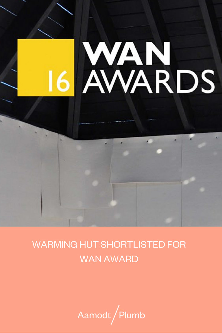 Aamodt/Plumb Warming Hut Shortlisted For WAN Awards Image