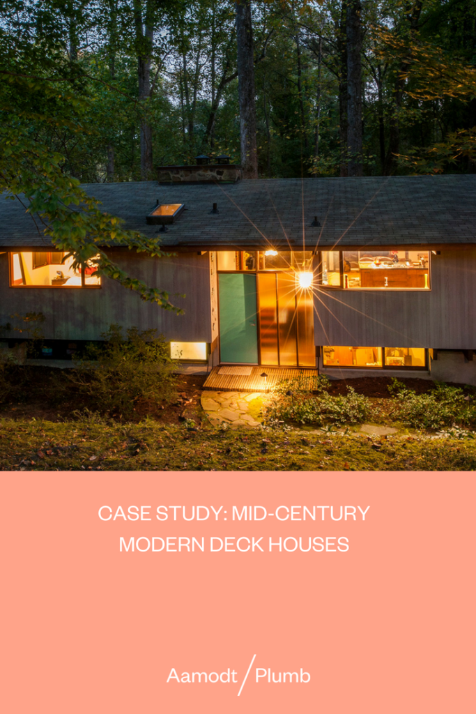 Aamodt/Plumb Case Study: Mid-Century Modern Deck Houses Image